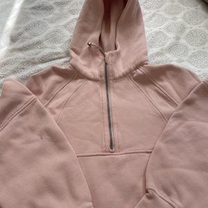 Pink Lululemon half zip scuba size xs/s